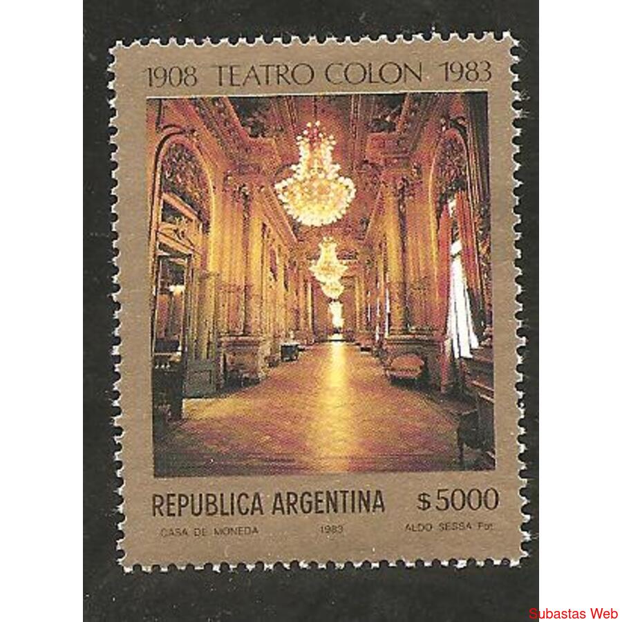 ARGENTINA 1983(1397) 75 ANIVERSARIO TEATRO COLON  MINT