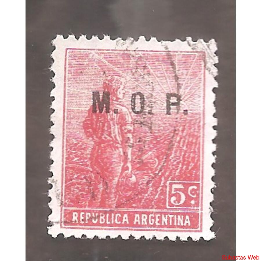 ARGENTINA  1912(182-69) LABRADOR FILI HV,  MINISTERIAL: M.O.