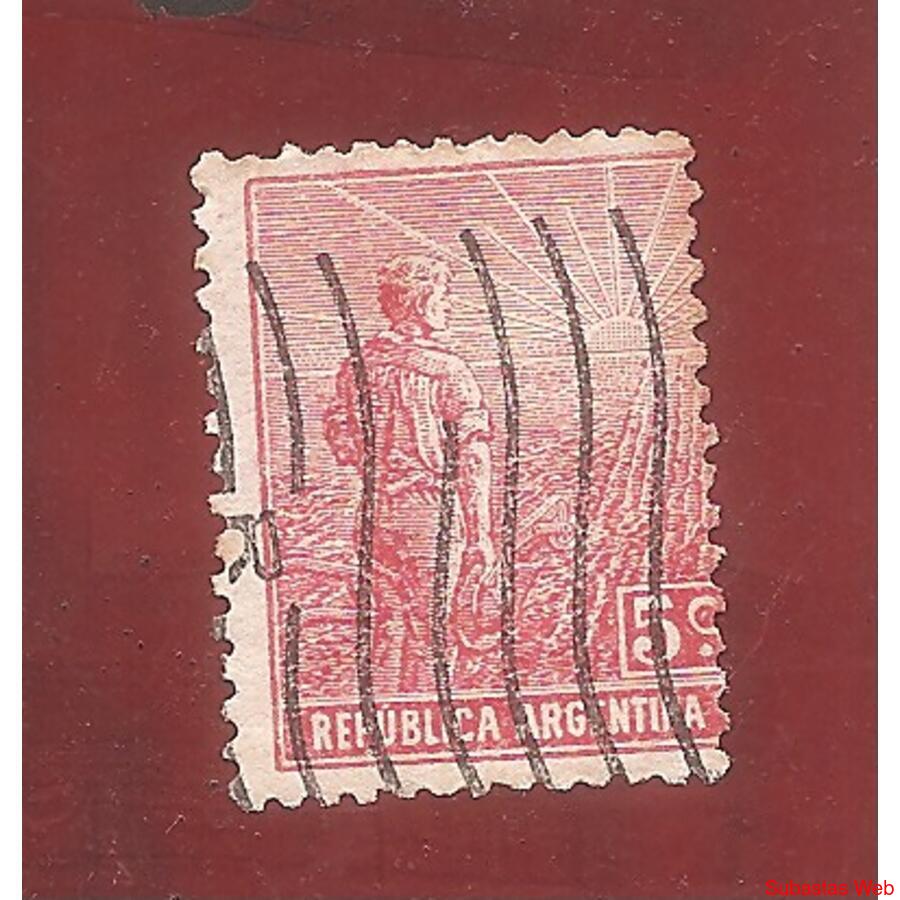 ARGENTINA  1915(195)  LABRADOR  SIN  FILIGRANA,  USADA