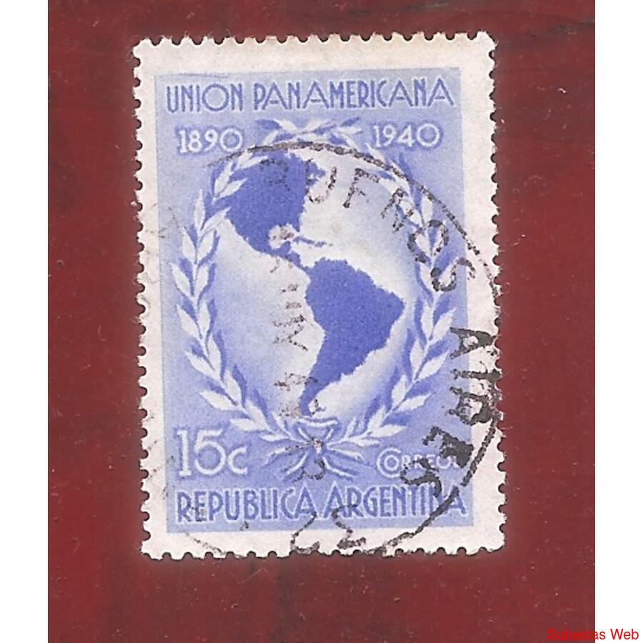 ARGENTINA 1940(412) 50ANIV. UNION PANAMERICANA  USADA