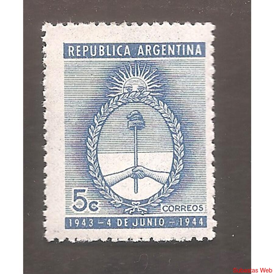 ARGENTINA 1944(442) ANIVERSARIO REVOLUCION 4 DE JUNIO  NUEVA
