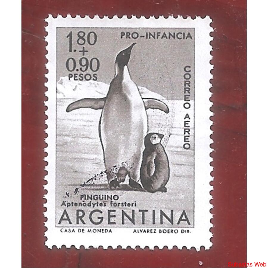 ARGENTINA  1961(A82)  RPO INFANCIA: PINGUINO USADA