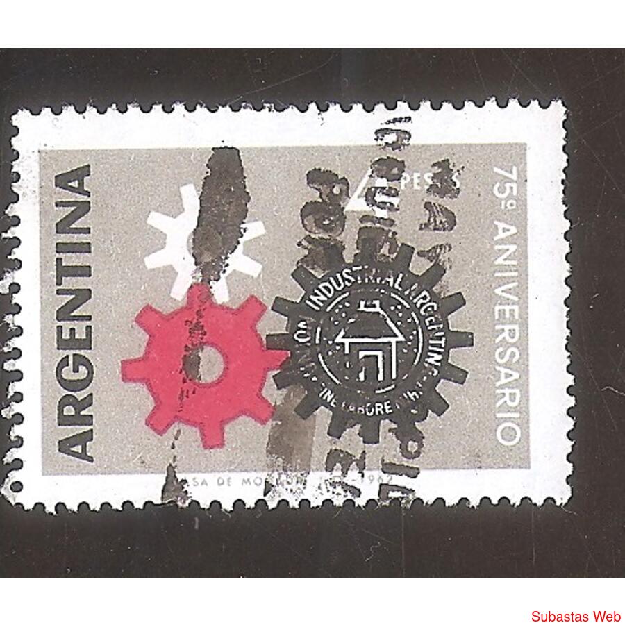 ARGENTINA 1963(666) ANIVERSARIO DE LA UNION INDUSTRIAL USADA