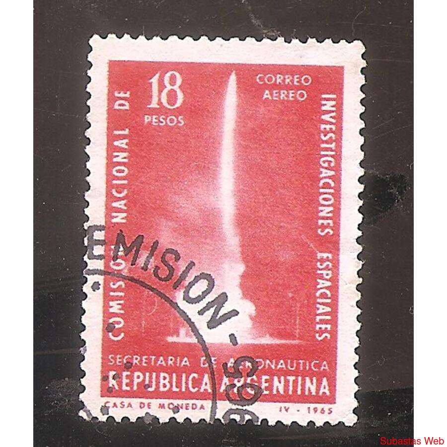 ARGENTINA 1965(A106) INVESTIGACIONES  DEL  ESPACIO,  USADA