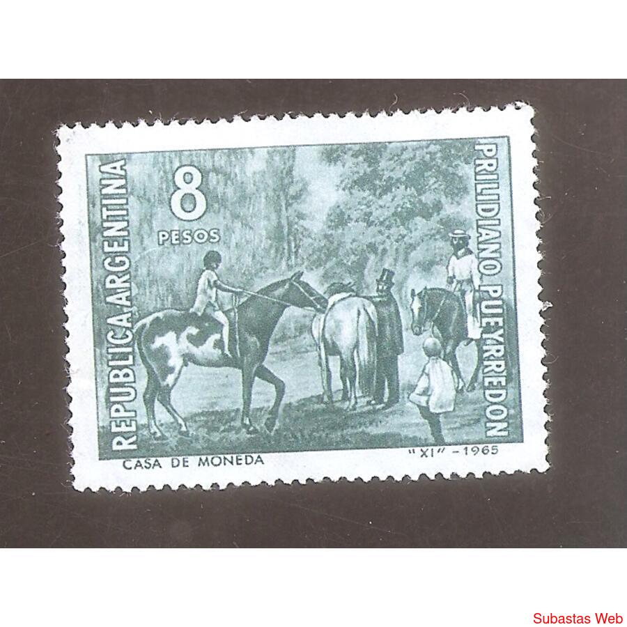 ARGENTINA 1966(728)  PINTORES ARGENTINOS  MINT