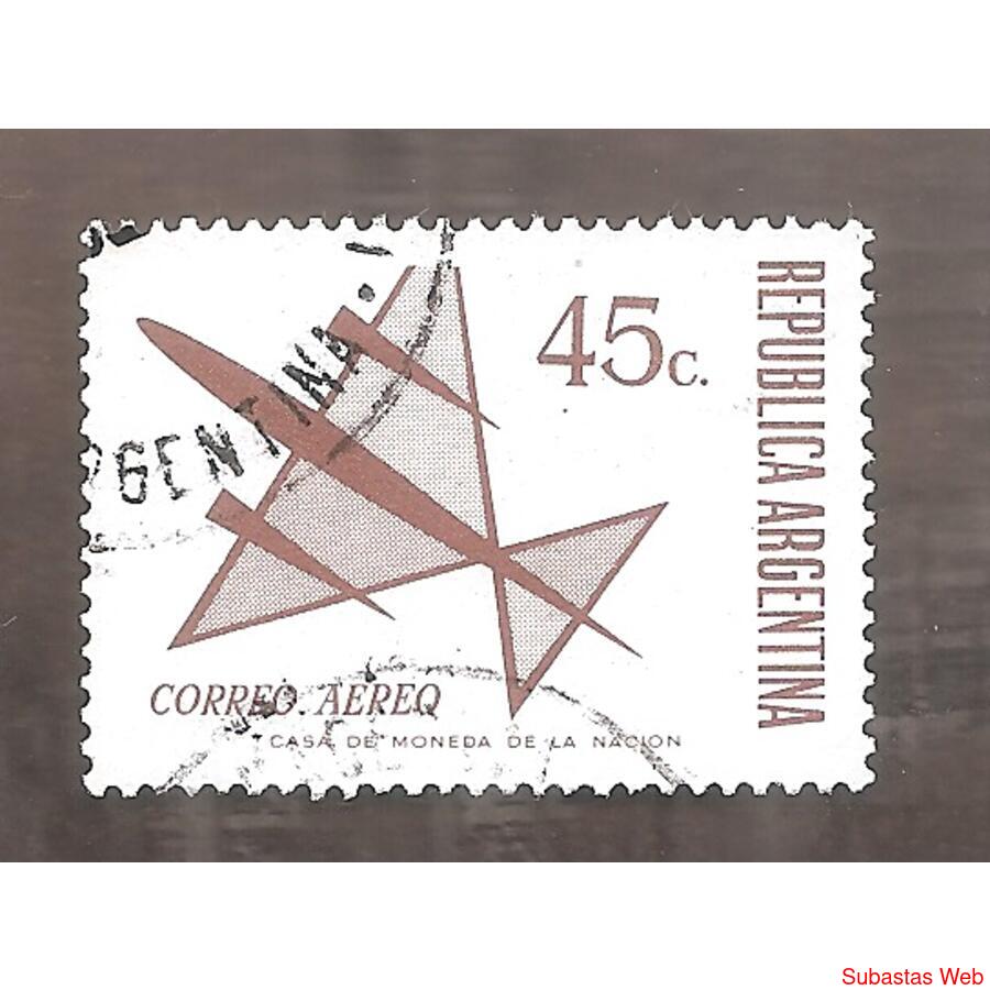 ARGENTINA 1971(A141)  DIBUJO DE UN AVION  USADA