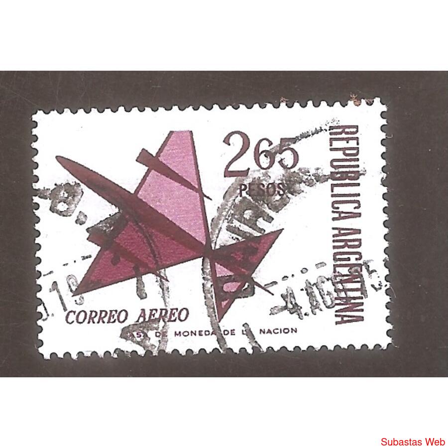 ARGENTINA 1971(A147)  DIBUJO DE UN AVION  USADA