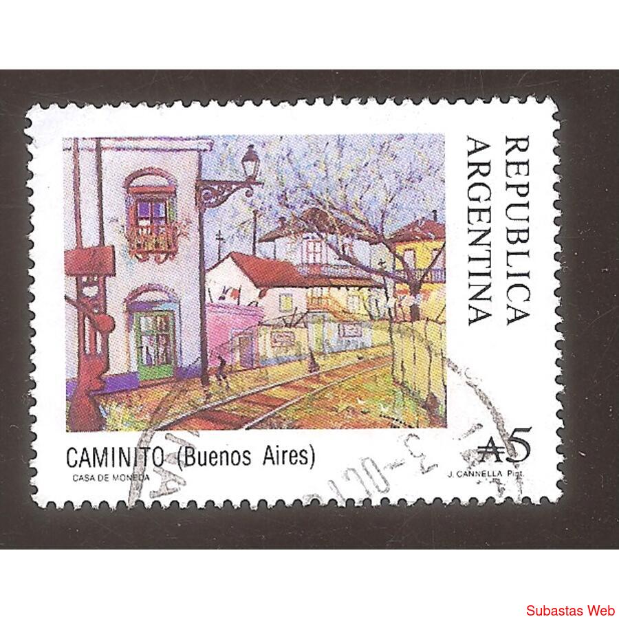 ARENTINA 1988(1679) CORREO ORDINARIO: CAMINITO  USADA
