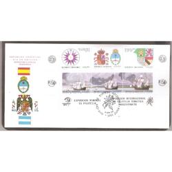 ARGENTINA  1984(1455-60)  TARJETA PDE: EXPO FILATELICA ARGEN