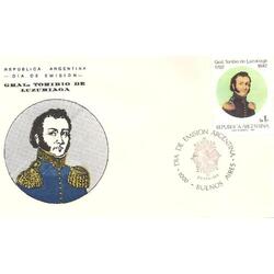 ARGENTINA 1983(1427) SOBRE PDE: GRAL. TORIBIO DE LUSURIAGA