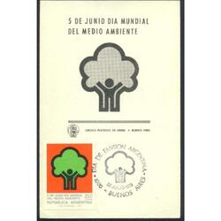 ARGENTINA 1979/1180) TARJETA PDE: DIA DEL MEDIO AMBIENTE