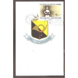 ARGENTINA 1975(1033) TARJETA PDE: CENTENARIO HOSPITAL DE NIÑ