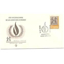 ARGENTINA 1969(838) TARJETA PDE: AÑO DE LOS DERECHOS HUMANOS