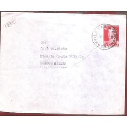 ARGENTINA  1957  SOBRE CIRCULADO  NUMERO 127O