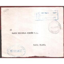 ARGENTINA  1963  SOBRE CIRCULADO  NUMERO  148A