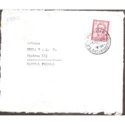 ARGENTINA  1963  SOBRE CIRCULADO  NUMERO  148AC