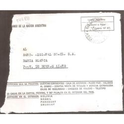 ARGENTINA  1963  SOBRE CIRULADO  NUMERO  148BB