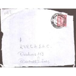 ARGENTINA  1963  SOBRE CIRCULADO  NUMERO 148I