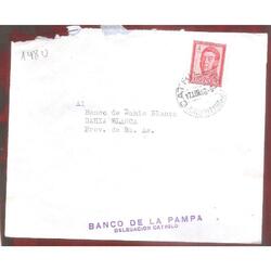 ARGENTINA  1963  SOBRE CIRCULADO  NUMERO  148U