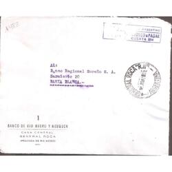 ARGENTINA  1963  SOBRE CIRCULADO  NUMERO  148Z