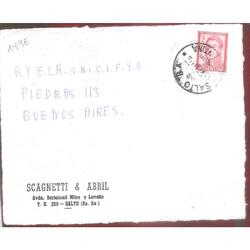ARGENTINA  1964  SOBRE CIRCULADO  NUMERO  149E