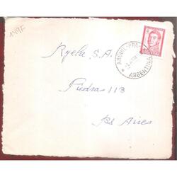 ARGETINA  1964  SOBRE CIRCULADO  NUMERO   149F
