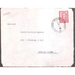 ARGENTINA  1964  SOBRE CIRCULADO  NUMERO  149N