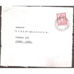 ARGENTINA  1964  SOBRE CIRCULADO  NUMERO  150C