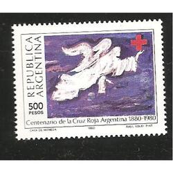 ARGENTINA 1980(1212) CENTENARIO CRUZ ROJA  MINT