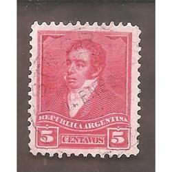 ARGENTINA 1892(98IA) 3 PROCERES  SOL GRANDE  12,25x12,25 USA