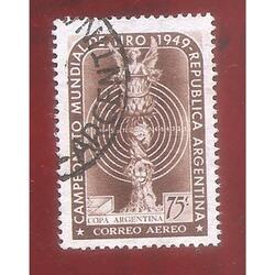 ARGENTINA 1949(A33) CAMPEONATO MUNDIAL DE TIRO  USADA