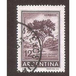 ARGENTINA 1959(606B) PROC. Y  RIQ.  QUEBRACHO  USADA