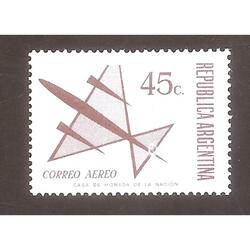 ARGENTINA 1971(A141) DIBUJO DE UN AVIEO -VARIEDAD-  MINT