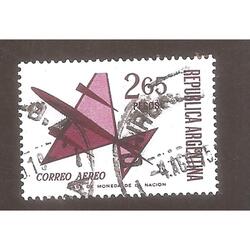 ARGENTINA 1971(A147)  DIBUJO DE UN AVION  USADA