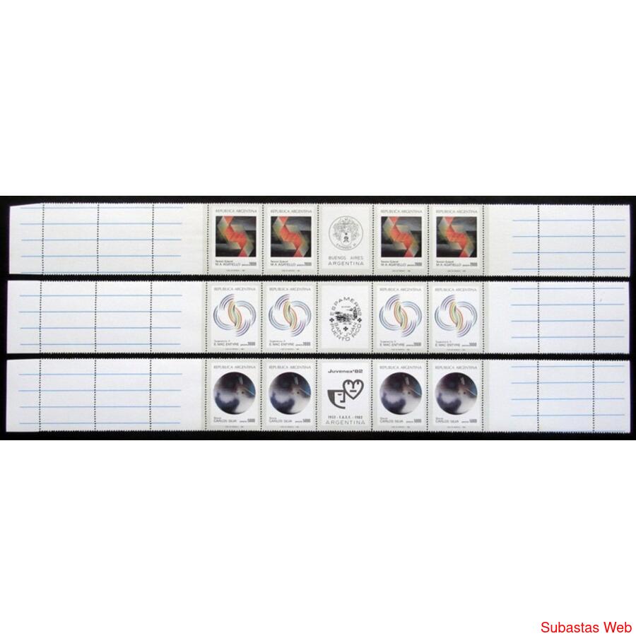 ARGENTINA GJ 2057/2059 CZD + CZT. C/ 5 COMPLEMENTOS U$ 59