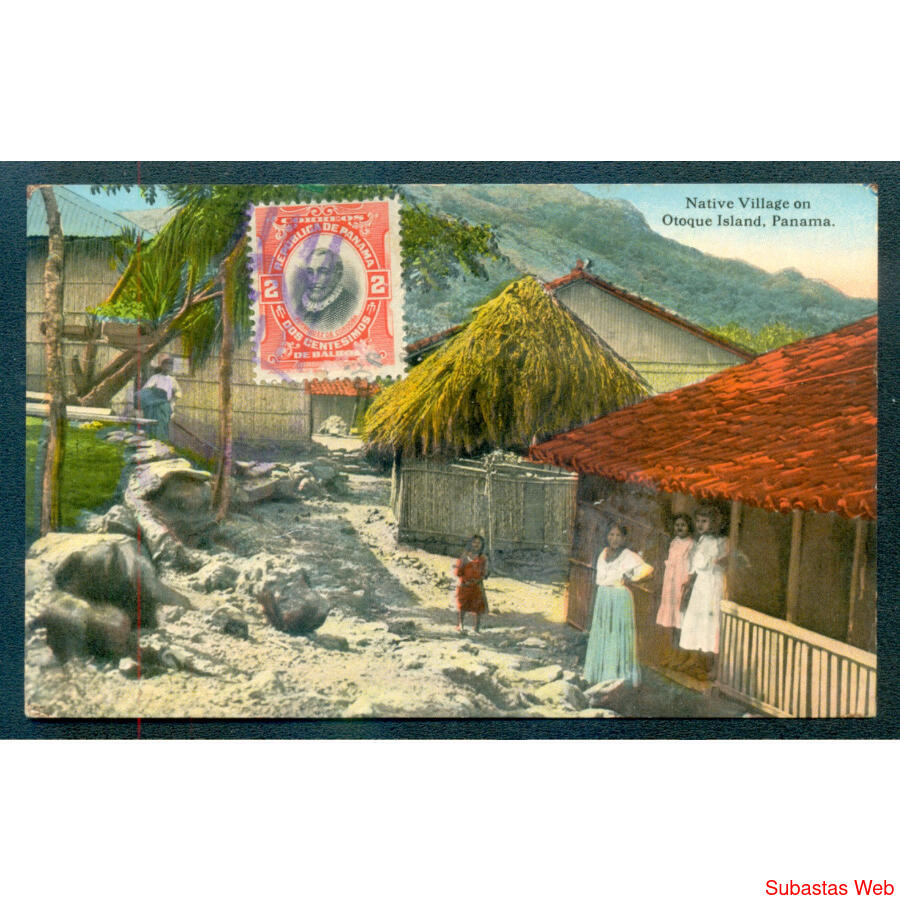 PANAMÁ 1919 ANTIGUA TP CIRCULADA DE OTOQUE ISLAND A Bs. As.