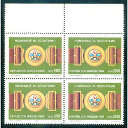 ARGENTINA GJ2048 HOMENAJE AL SCOUTISMO CUADROS MINT