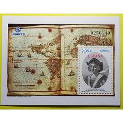 Sello Postal. España. V Cent. Muerte de Cristóbal Colón