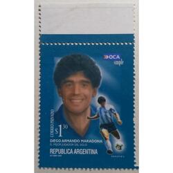 Sello Correo Privado OCA. MARADONA. Mint