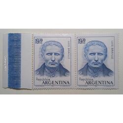 Sello Postal. Luis Braille. Detalles y Errores.