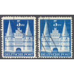 ALEMANIA BIZONA. Yv 68 Los 2 TIPOS: 1 y 2. RARO. VC: € 35.00