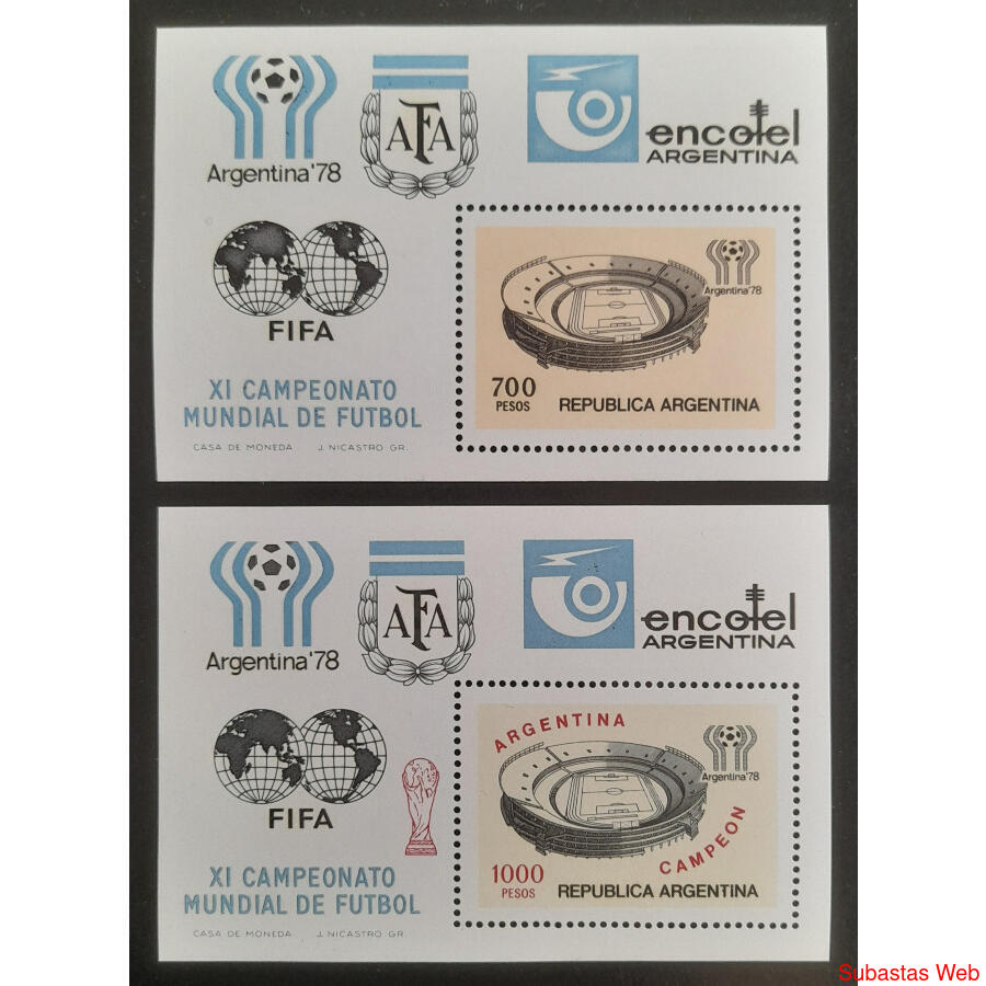 ARGENTINA GJHB27 + GJHB33 COPA MUNDIAL ARGENTINA '78. LUJO!