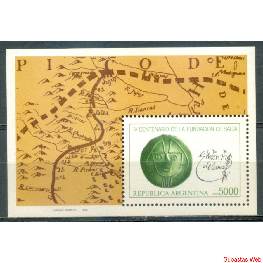 ARGENTINA GJHB48. CENTENARIO FUNDACION DE SALTA. BLOCK MINT