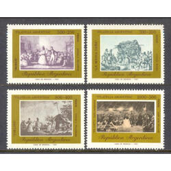 ARGENTINA GJ1983/1986 DANZAS TRADICIONALES SERIE MINT U$3.10