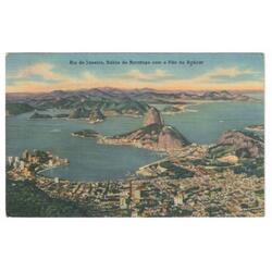 BRASIL • Río de Janeiro • Botafogo y Pan de Azúcar • 1954