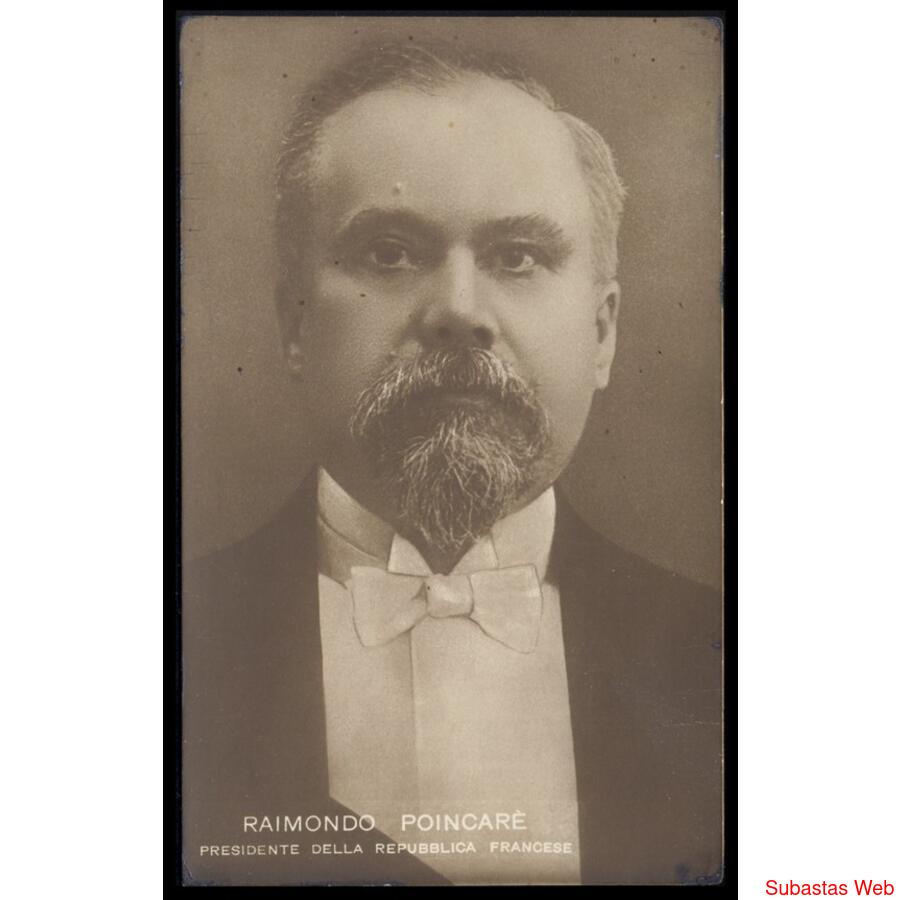 FRANCIA  1° GUERRA RARISIMA POSTAL DEL PRESIDENTE POINCARE
