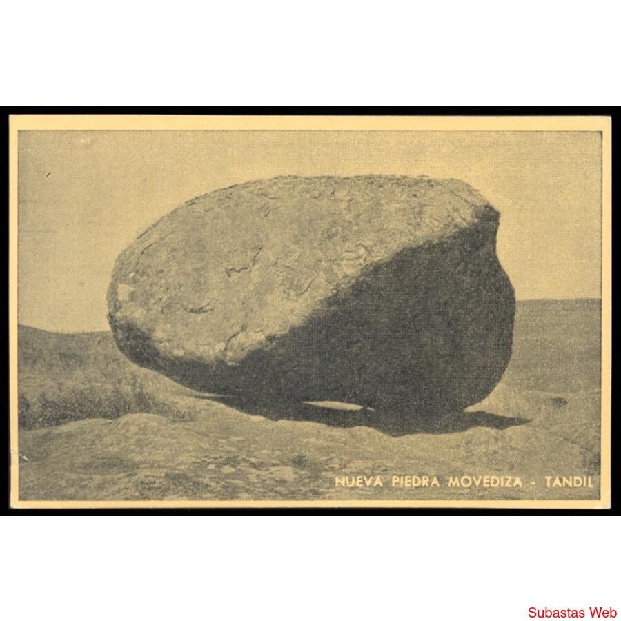 TANDIL. FANTÁSTICA TARJETA POSTAL DE LA PIEDRA MOVEDIZA @@@@