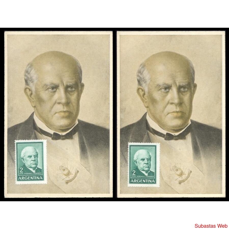 MAESTRO & PRESIDENTE. DOMINGO FAUSTINO SARMIENTO. GRAN LUJO!