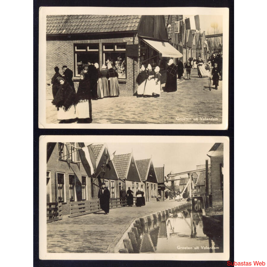 HOLANDA ANTIQUÍSIMAS POSTALES DE LA VIDA EN *VOLENDAM* RARAS