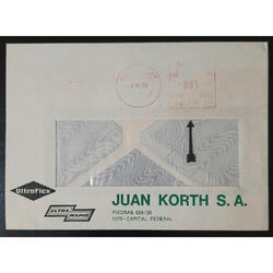 ARGENTINA 1985 SOBRE DE JUAN KORTH. S. A. **PERMISO 2955**